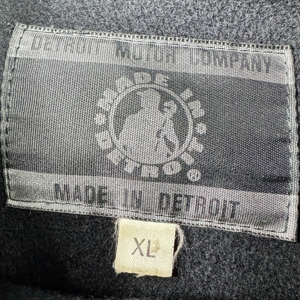 Detroit Motor Co Black Wool‎ Blend Shacket Shirt Jacket Made in Detroit Men's XL - Picture 5 of 6